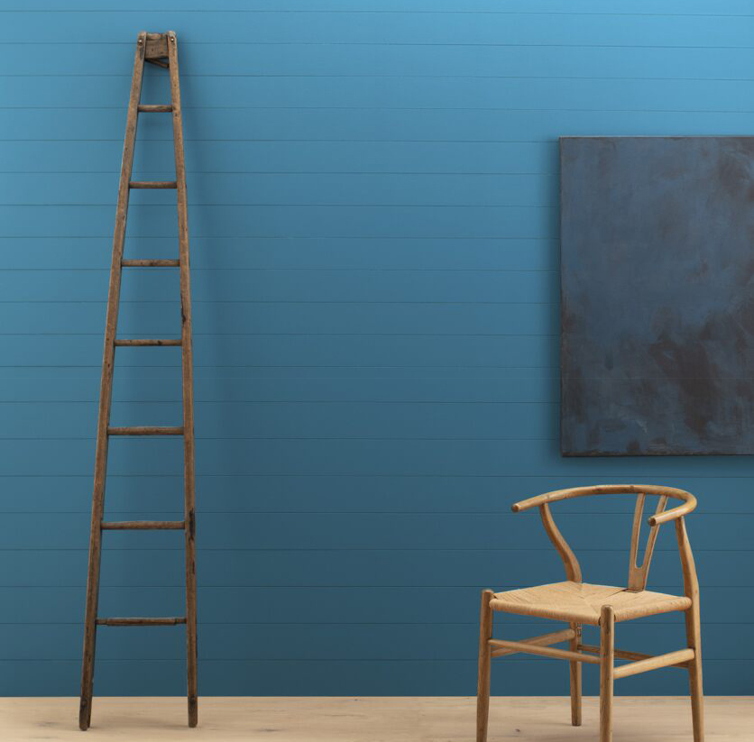 Wall painted in Poolside by Benjamin Moore