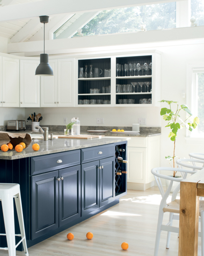 Benjamin Moore Oxford Gray kitchen island