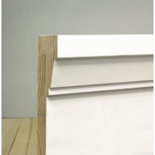 WindsorONE WOWC006 1-5/8 in. x 1-1/4 in. x 16 ft.Wainscot Cap Primed FJ Radiata Pine.