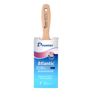 Premier Atlantic Nylon/Polyester 3 in. Beaver Tail Handle, Flat Paint Brush