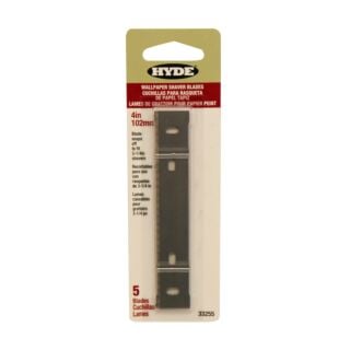 Hyde 4 in. Replacement Scraper Blade, 5 Pack