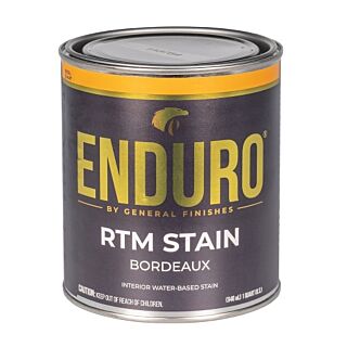 General Finishes®, Water-Based ENDURO® RTM Stain, Bordeaux, Quart