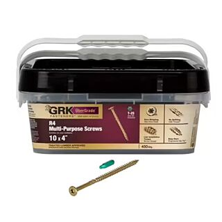 GRK #10 x 4 in. R4™ Multi-Purpose Screw, Contractor Pack, 450 Count