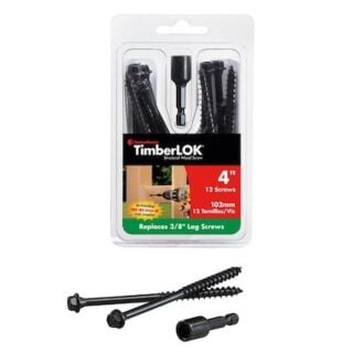 FastenMaster TimberLOK® 4 in. Structual Wood Screw, 12 Count