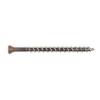 Simpson Strong-Tie, Deck-Drive™ DWP #8 x 2-1/2 in., Wood SS Screw, Trim Head, 305 Stainless Steel, Tan 03, 350 Count