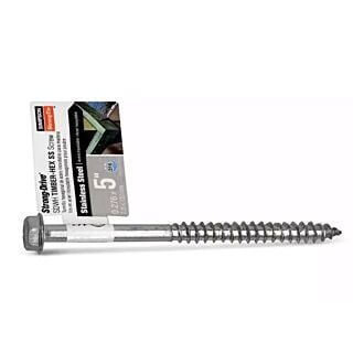 Simpson Strong-Tie, Strong-Drive® 5 in. x 0.275 in., SDWH™ Timber-Hex Screw, 316 Stainless Steel, 10 Count