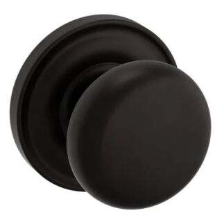 Baldwin Estate 5015 Classic Door Knob with 5048 Rose, Passage, Oil Rubbed Bronze (102)