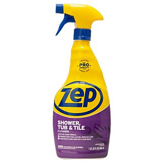 Zep Shower Tub and Tile Cleaner, Spray, 32 fl. oz.