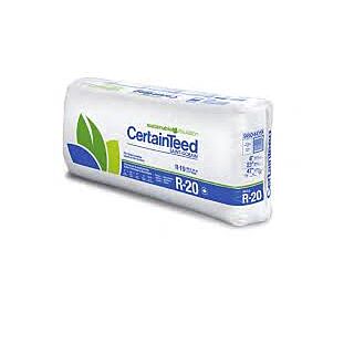 CertainTeed Sustainable Insulation - Unfaced Fiberglass, R-20, 5-1/2 in. x 15 in. x 93 in. (77.5 sq. ft./bag)