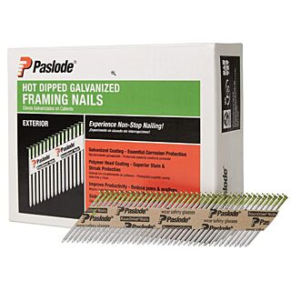 Paslode Collated Framing Nail, 30 Degree, .120 in.  Stick, 3 in., HD Galvanized,  2,000 Count