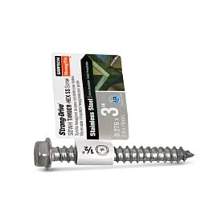 Simpson Strong-Tie, Strong-Drive® 3 in. x 0.275 in., SDWH™ Timber-Hex Screw, 316 Stainless Steel, 10 Count