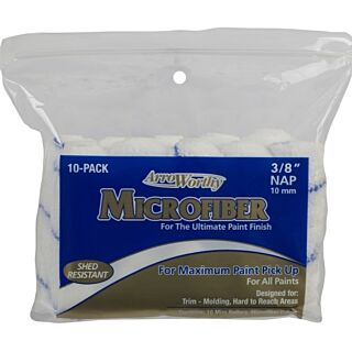 ArroWorthy® 4 in. x 3/8 in. Microfiber Mini Roller Cover, 10-Pack