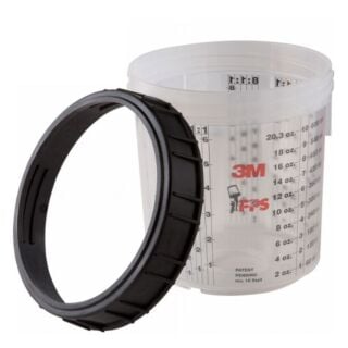 3M PPS Mixing Cup and Locking Collar, Standard Size, 22 fl. oz., 2-Pack