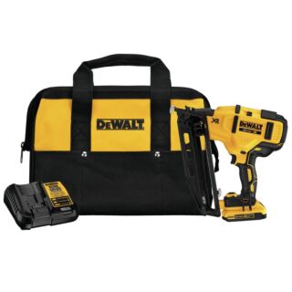 DeWALT DCN660D1 Battery Angle Finish Nailer Kit, 20 V Battery