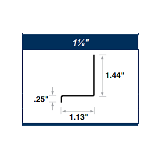 Amerimax 1-1/8 in. x 10 ft. Drip Cap, White
