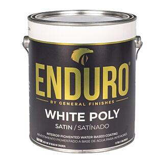 General Finishes®, ENDURO® White Poly Satin, Gallon