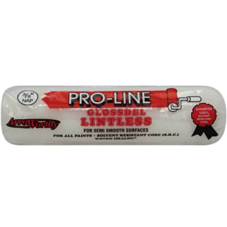 ArroWorthy® 9 in. x 3/8 in. Pro-Line Glossdel White Lintless Roller Cover