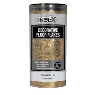 INSL-X Decorative Floor Flakes, Gold Metallic Blend, 12 oz.