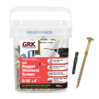 GRK 5/16 in. x 4 in. RSS™ Rugged Structural Screw Pro-Pack, 100 Count