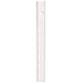 Knape & Vogt 82 WH 39 Double Slot Shelf Standard, 450 lb Weight Capacity, Wall Mounting, 14 ga, Steel