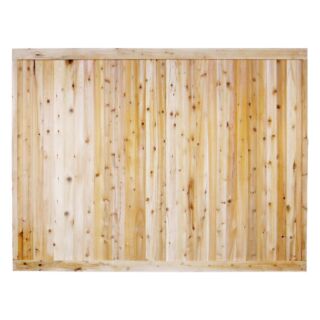 Eastern Fence T&G White Cedar Board Fence 5 ft. x 8 ft.