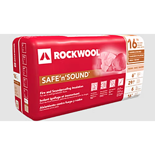 ROCKWOOL Safe'n'Sound Insulation, 3 in. x 15-1/4 in. x 47 in. (59.7 sq. ft./Bundle)