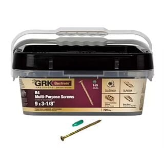 GRK #10 x 3-1/8 in. R4™ Multi-Purpose Screw, Contractor Pack, 630 Count