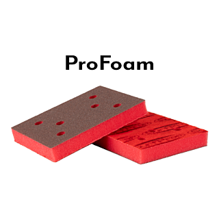 SurfPrep 3 in. x 4 in. ProFoam 1/2 in., 6-Hole Abrasive Pad, Very Fine Grit, 25-Pack