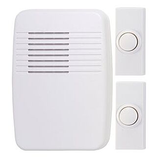 Heath Zenith SL-7367-02 Wireless Doorbell Kit, Ding, Ding-Dong, Westminster Tone, 75 dB