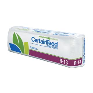 CertainTeed Sustainable Insulation - Unfaced Fiberglass, R-13, 3-1/2 in. x 15 in. x 93 in. (128.04 sq. ft./bag)