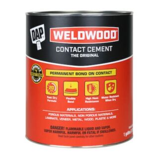 DAP® 00273 Weldowood Original Contact Cement, Tan, Gallon
