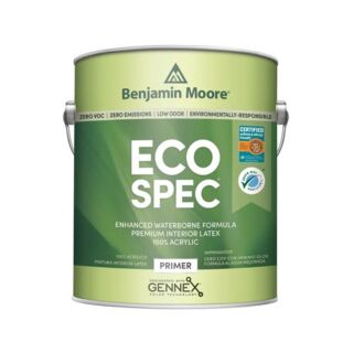 Benjamin Moore Eco Spec Interior Water-Based Primer, White, Gallon