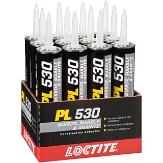 Loctite PL 530 Mirror, Marble and Granite Construction Adhesive, 10 fl. oz.