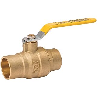 B & K 107-853NL Ball Valve, 1/2 in Compression, 2 Ports/Ways, Brass