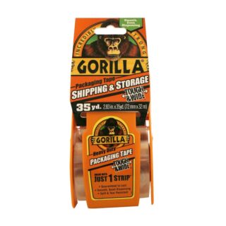 Gorilla Tape, Tough & Wide Packaging Tape, Clear, 2.83 in. x 35 yds.