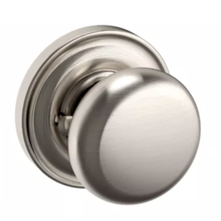 Baldwin Estate 5015 Classic Knob with 5048 Rose, Privacy, Satin Nickel (056)