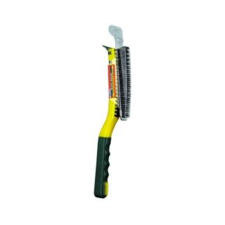 Allway Soft Grip Carbon Steel Wire Brush with Scraper