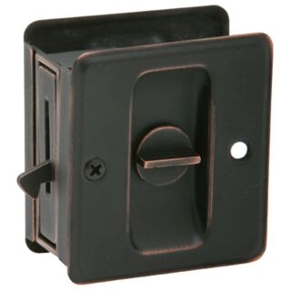 Privacy Pocket Door Pull with Lock