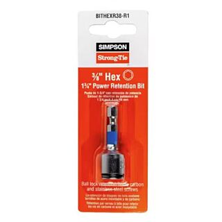 Simpson Strong-Tie, 3/8 in. Hex-Drive 1-3/4 in. L., Power Bit, 1 Pack 