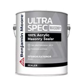 Benjamin Moore Ultra Spec Masonry Interior/Exterior 100% Acrylic Sealer, White, Gallon