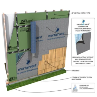 Advanced Building Products 6mm Mortairvent® Rainscreen, 150 sq. ft.