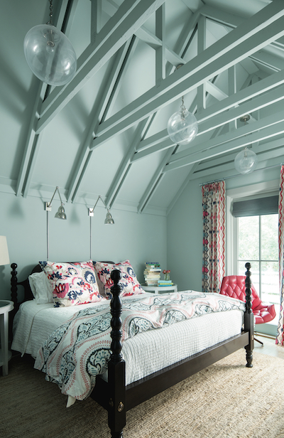 Benjamin Moore Yarmouth Blue bedroom