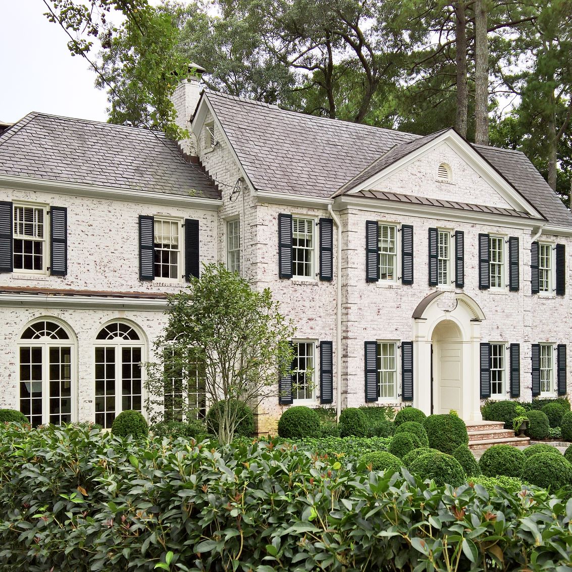 Limewashed Brick Houses