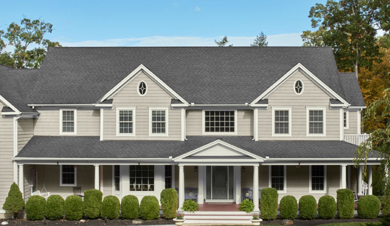 Fiber Cement siding in Revere Pewter by Benjamin Moore